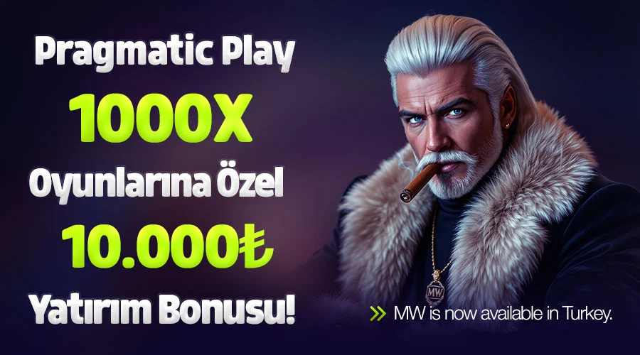 PRAGMATİC PLAY 1000X OYUNLARINA ÖZEL 10.000TL BONUS!
